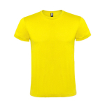 T-shirt tubulaire en coton 150 g/m² Roly Direct Atomic couleur jaune deuxième vue