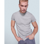 T-shirt tubulaire en coton 150 g/m² Roly Direct Atomic couleur gris clair sixième vue d'usage