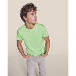 T-shirt en coton 165 g/m² Roly Direct Dogo Premium couleur vert clair quatrième vue d'usage
