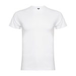 T-shirt en coton peigné 180 g/m² Roly Direct Braco couleur blanc deuxième vue