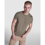 T-shirt en coton peigné 180 g/m² Roly Direct Braco couleur blanc quatrième vue d'usage