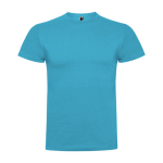 T-shirt en coton peigné 180 g/m² Roly Direct Braco couleur turquoise deuxième vue