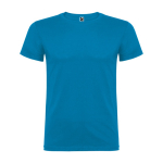 T-shirt en coton à mailles fines 155 g/m² Roly Direct Beagle couleur bleu deuxième vue