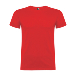 T-shirt en coton à mailles fines 155 g/m² Roly Direct Beagle couleur rouge deuxième vue