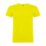T-shirt en coton à mailles fines 155 g/m² Roly Direct Beagle couleur jaune deuxième vue