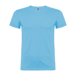 T-shirt en coton à mailles fines 155 g/m² Roly Direct Beagle couleur bleu ciel deuxième vue