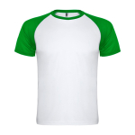 T-shirt de sport bicolore 140 g/m² Roly Direct Indianapolis couleur vert deuxième vue