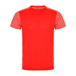 T-shirt technique en polyester 135 g/m² Roly Direct Zolder couleur rouge deuxième vue