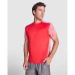T-shirt technique en polyester 135 g/m² Roly Direct Zolder couleur rouge quatrième vue d'usage