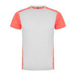 T-shirt technique en polyester 135 g/m² Roly Direct Zolder couleur corail deuxième vue