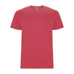 T-shirt manches courtes en coton 190 g/m² Roly Direct Stafford couleur rouge désaturé deuxième vue