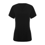 Blouse pour femme à manches courtes 170 g/m² Roly Ferox couleur noir deuxième vue