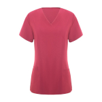 Blouse pour femme à manches courtes 170 g/m² Roly Ferox couleur rose deuxième vue