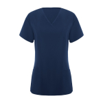 Blouse pour femme à manches courtes 170 g/m² Roly Ferox couleur bleu marine deuxième vue