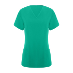 Blouse pour femme à manches courtes 170 g/m² Roly Ferox couleur vert émeraude deuxième vue