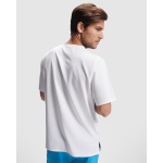 Blouse à manches courtes 170 g/m² Roly Ferox couleur blanc quatrième vue d'usage