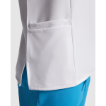 Blouse à manches courtes 170 g/m² Roly Ferox couleur blanc vue détaillée 2