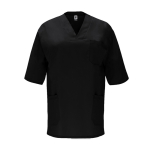 Blouse unisexe à manches courtes 160 g/m² Roly Panacea couleur noir deuxième vue