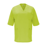 Blouse unisexe à manches courtes 160 g/m² Roly Panacea couleur vert pistache deuxième vue