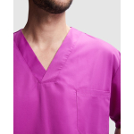 Blouse unisexe à manches courtes 160 g/m² Roly Panacea couleur violet vue détaillée 2