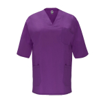 Blouse unisexe à manches courtes 160 g/m² Roly Panacea couleur lilas deuxième vue