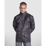 Imperméable unisexe avec capuche 70 g/m² Roly Direct Escocia couleur rouge première vue d'usage