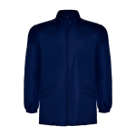 Imperméable unisexe avec capuche 70 g/m² Roly Direct Escocia couleur bleu marine deuxième vue