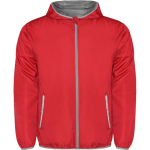 Coupe-vent avec capuche et poche arrière 60 g/m² Roly Direct Angelo couleur rouge deuxième vue