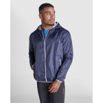 Coupe-vent avec capuche et poche arrière 60 g/m² Roly Direct Angelo couleur bleu roi première vue d'usage