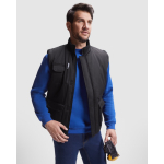 Gilet de travail en polyester et coton 200 g/m² Roly Almanzor couleur rouge quatrième vue d'usage