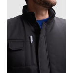 Gilet de travail en polyester et coton 200 g/m² Roly Almanzor couleur rouge vue détaillée 1