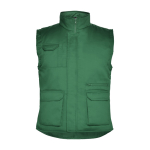 Gilet de travail en polyester et coton 200 g/m² Roly Almanzor couleur vert bouteille deuxième vue