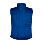 Gilet de travail en polyester et coton 200 g/m² Roly Almanzor couleur bleu roi deuxième vue