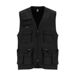 Gilet de travail multi-poches 200 g/m² Roly Venera couleur noir deuxième vue
