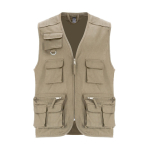 Gilet de travail multi-poches 200 g/m² Roly Venera couleur sable deuxième vue