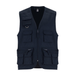 Gilet de travail multi-poches 200 g/m² Roly Venera couleur bleu marine deuxième vue