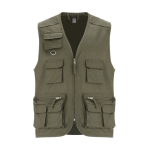 Gilet de travail multi-poches 200 g/m² Roly Venera couleur vert militaire deuxième vue
