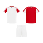 Ensemble unisexe 2 t-shirts et 1 short 140 g/m² Roly Direct Juve couleur taupe deuxième vue