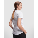 Chemise de travail à manches courtes 130 g/m² Roly Sofia couleur blanc vue détaillée 1