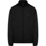 Coupe-vent avec capuche et poche arrière velcro Roly Direct Makalu couleur noir deuxième vue