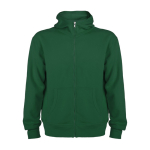 Sweat-shirt avec capuche 280 g/m² Roly Direct Montblanc couleur vert bouteille deuxième vue