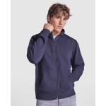 Sweat-shirt avec capuche 280 g/m² Roly Direct Montblanc couleur bleu marine première vue d'usage