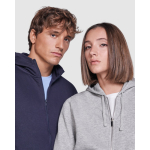 Sweat-shirt avec capuche 280 g/m² Roly Direct Montblanc couleur bleu marine quatrième vue d'usage