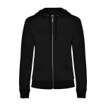 Sweat-shirt pour femme 280 g/m² Roly Direct Veleta couleur noir deuxième vue