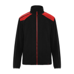 Veste polaire de travail en polyester 220 g/m² Roly Terrano couleur rouge deuxième vue
