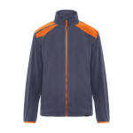 Veste polaire de travail en polyester 220 g/m² Roly Terrano couleur orange deuxième vue