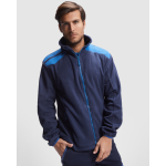 Veste polaire de travail en polyester 220 g/m² Roly Terrano couleur bleu roi première vue d'usage