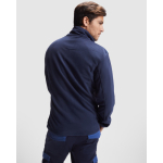 Veste polaire de travail en polyester 220 g/m² Roly Terrano couleur bleu roi quatrième vue d'usage