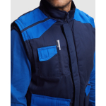 Gilet de travail multi-poches 200 g/m² Roly Armada couleur bleu roi vue détaillée 3