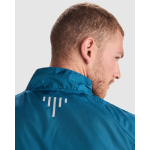 Veste coupe-vent unisexe en polyester, tissu technique léger 70 g/m2 Roly Direct Glasgow couleur bleu bondi vue détaillée 3